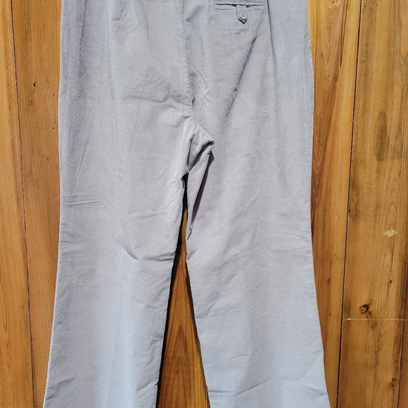 Talbots Petite Strech 14 Gray Corduroy Pants - Picture 3 of 16
